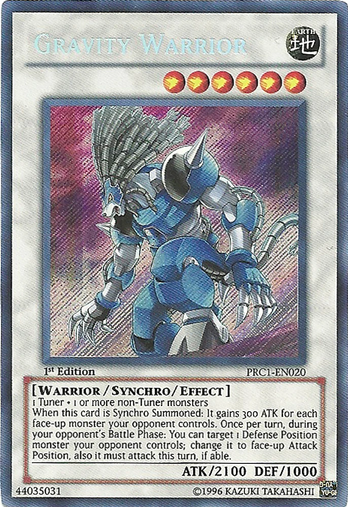 Gravity Warrior - PRC1-EN020 - Secret Rare - 1st Edition