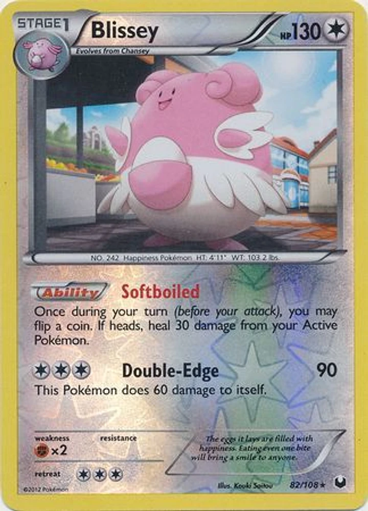 Blissey - 82/108 - Holo Rare - Reverse Holo