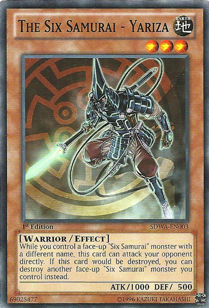 The Six Samurai - Yariza - SDWA-EN003 - Common - 1st Edition