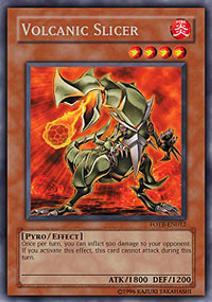 Volcanic Slicer - FOTB-EN012 - Rare - 1st Edition