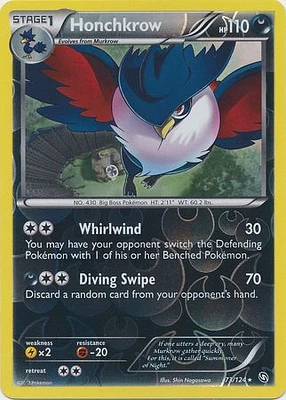 Honchkrow - 73/124 - Rare - Reverse Holo