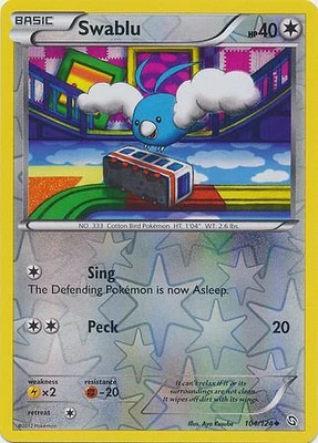 Swablu - 104/124 - Uncommon - Reverse Holo