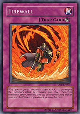 Firewall - FOTB-EN060 - Rare - 1st Edition