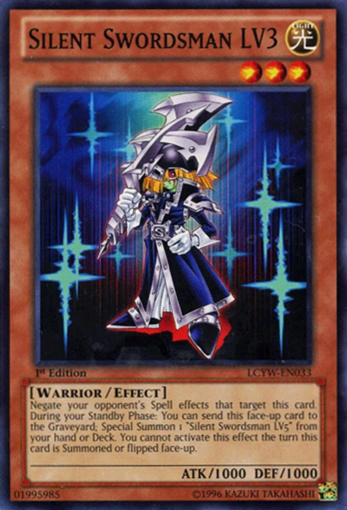 Silent Swordsman LV3 - LCYW-EN033 - Common - 1st Edition