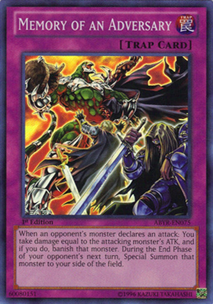 Memory of an Adversary - ABYR-EN075 - Super Rare - 1st Edition