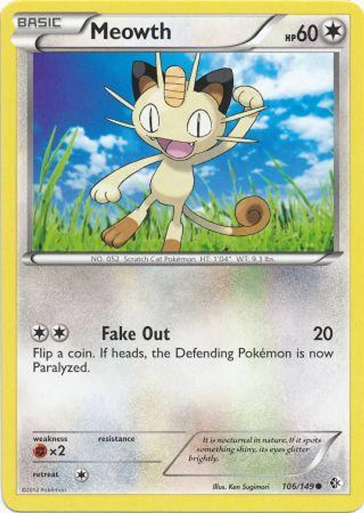 Meowth - 106/149 - Common