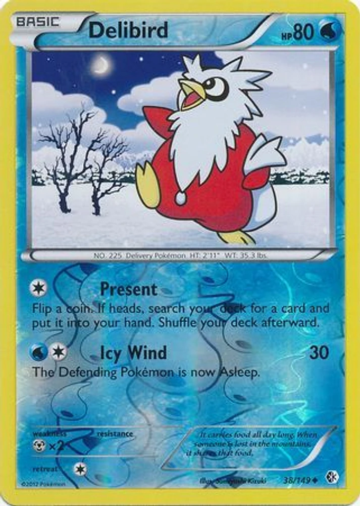 Delibird - 38/149 - Uncommon - Reverse Holo