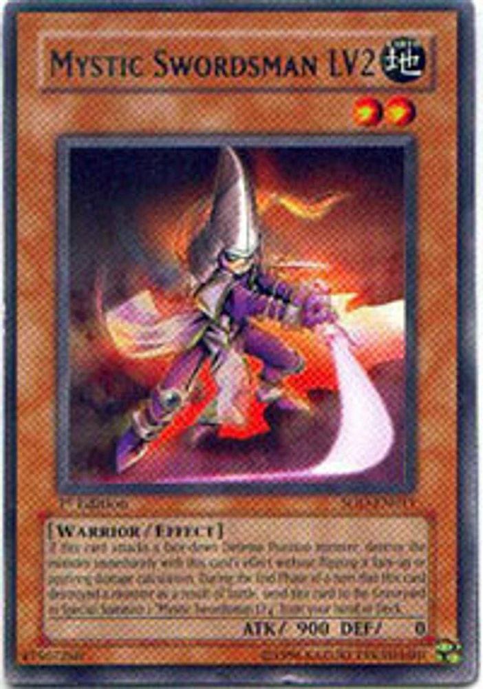 Mystic Swordsman LV2 - SOD-EN011 - Rare - 1st Edition