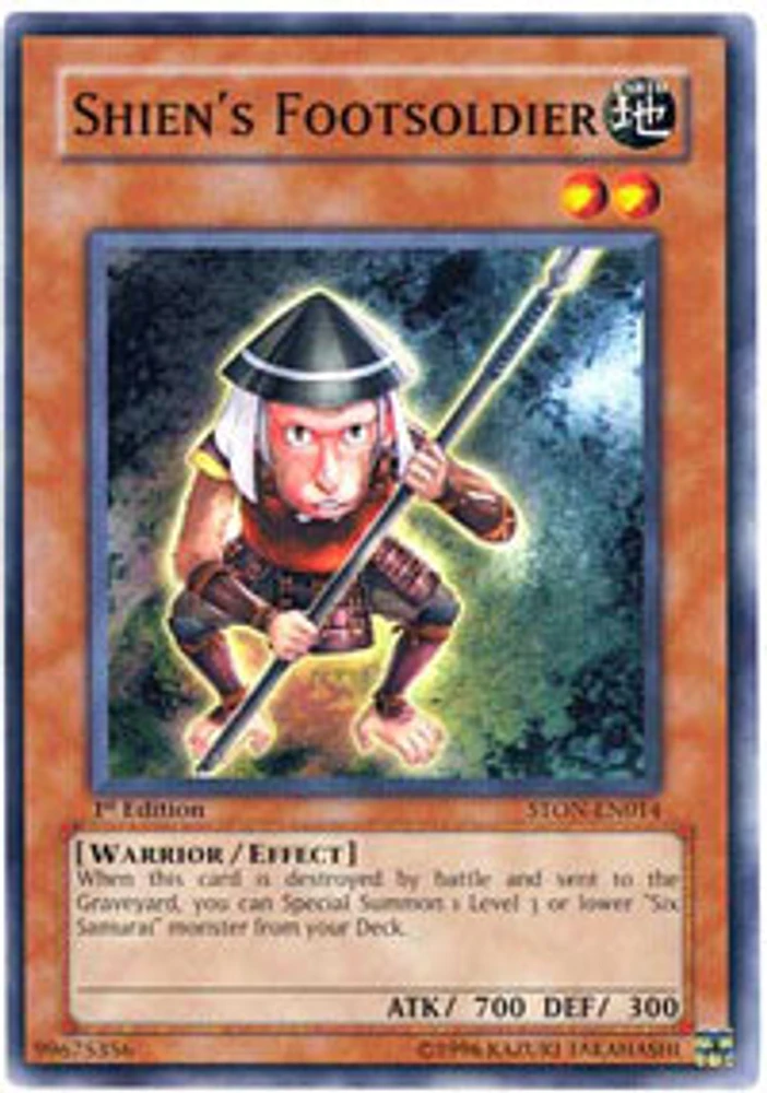 Shien's Footsoldier - STON-EN014 - Common - 1st Edition