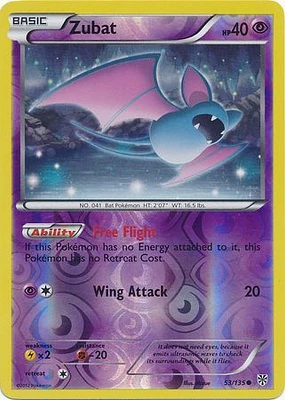 Zubat - 53/135 - Common - Reverse Holo