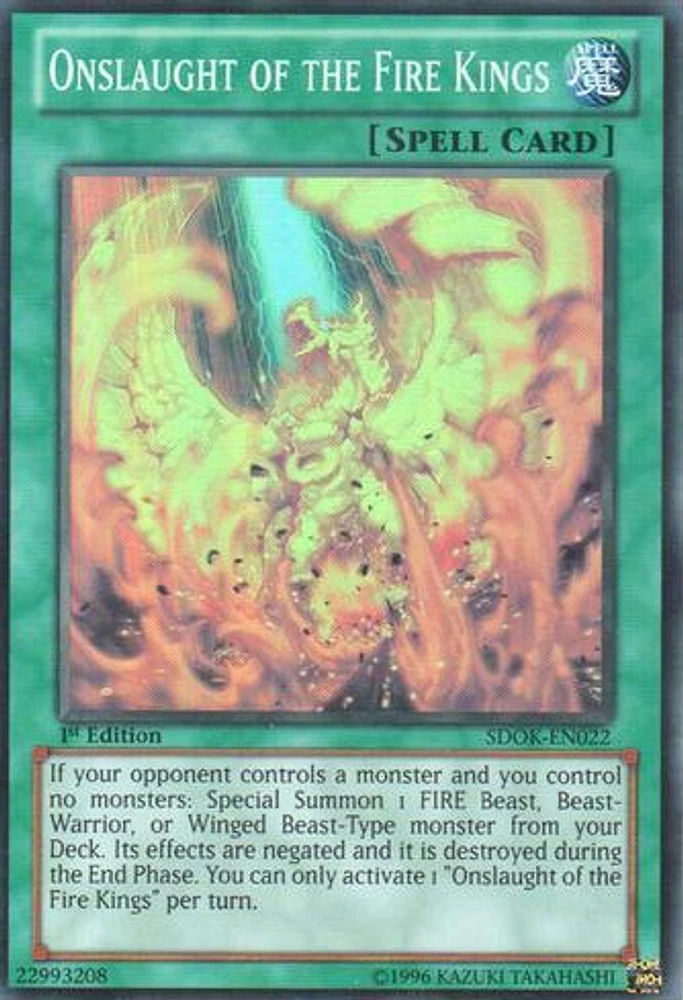 Onslaught of the Fire Kings - SDOK-EN022 - Super Rare - 1st Edition