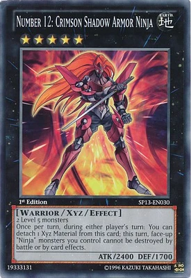 Number 12: Crimson Shadow Armor Ninja - SP13-EN030 - Common - Unlimited Edition