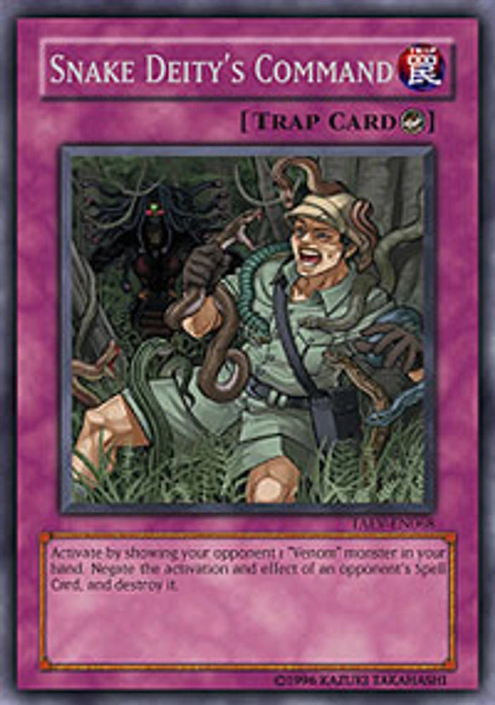 Snake Deity's Command - TAEV-EN068 - Rare - 1st Edition