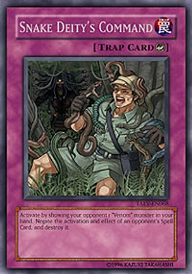 Snake Deity's Command - TAEV-EN068 - Rare - 1st Edition