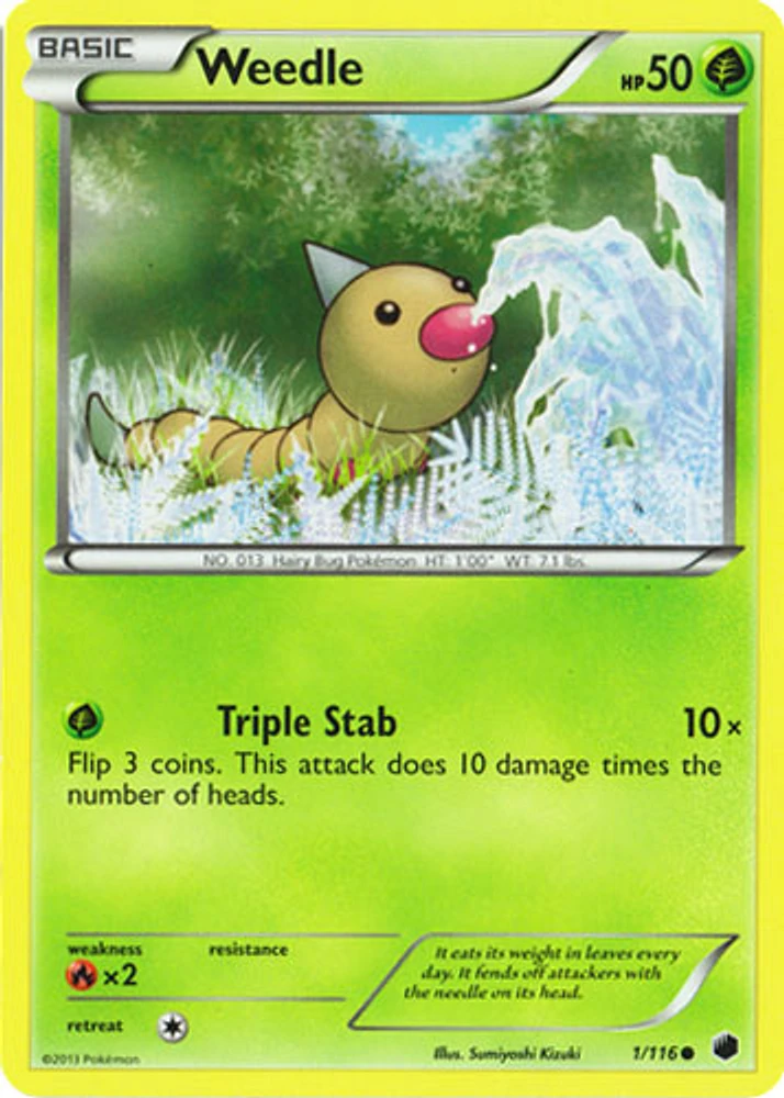 Weedle - 1/116 - Common