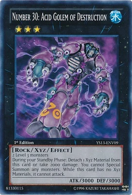 Number 30: Acid Golem of Destruction - YS13-ENV09 - Common - 1st Edition