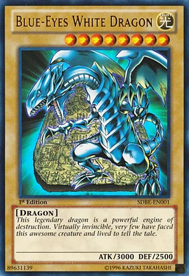 Blue-Eyes White Dragon - SDBE-EN001 - Ultra Rare - 1st Edition