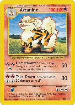 Arcanine - 23/102 - Uncommon - Unlimited Edition