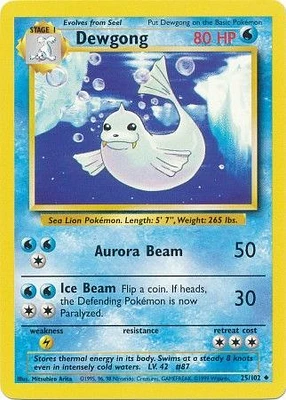 Dewgong - 25/102 - Uncommon - Unlimited Edition