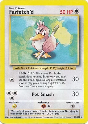 Farfetch'd - 27/102 - Uncommon - Unlimited Edition