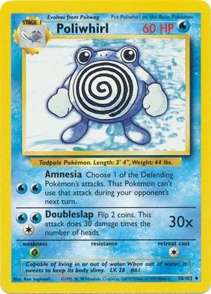 Poliwhirl - 38/102 - Uncommon - Unlimited Edition