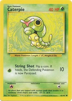 Caterpie - 45/102 Common Unlimited Edition