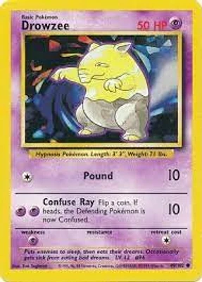 Drowzee - 49/102 - Common - Unlimited Edition