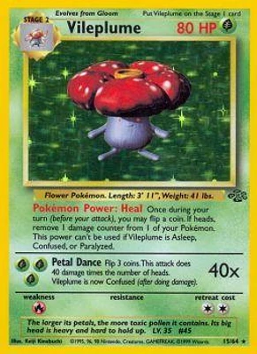 Vileplume - 15/64 - Holo Rare - Unlimited Edition