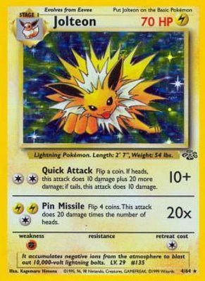 Jolteon - 4/64 - Holo Rare - Unlimited Edition