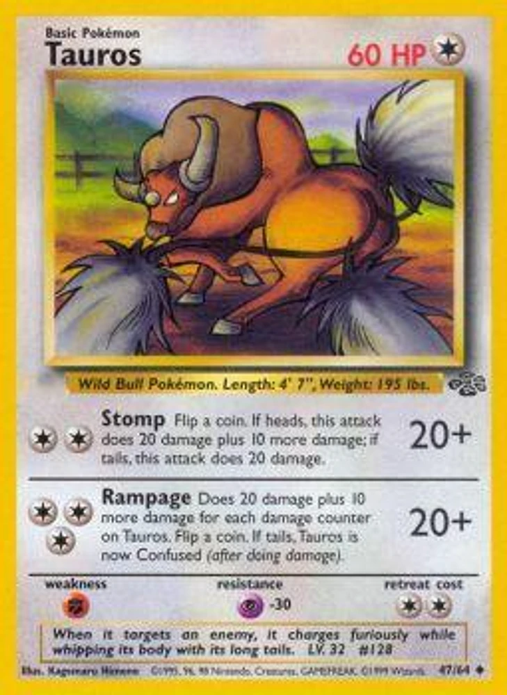 Tauros - 47/64 - Uncommon - Unlimited Edition