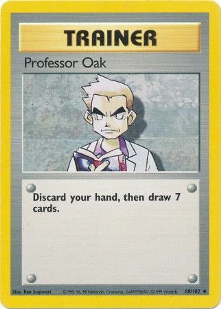 Professor Oak - 88/102 Uncommon Unlimited Edition