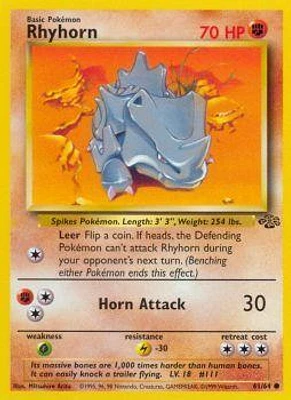 Rhyhorn - 61/64 - Common - Unlimited Edition