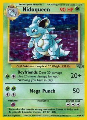 Nidoqueen - 7/64 - Holo Rare - Unlimited Edition