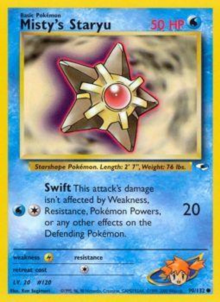 Misty's Staryu - 90/132 - Common - Unlimited Edition