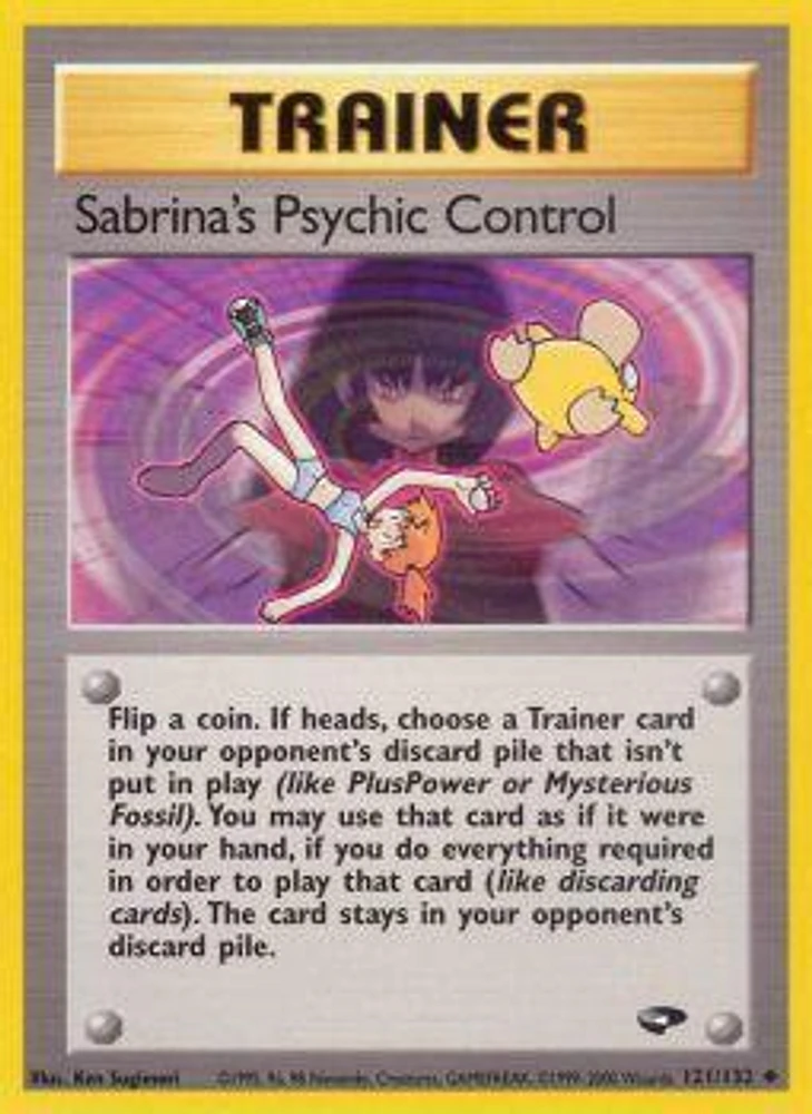 Sabrina's Psychic Control - 121/132 - Uncommon - Unlimited Edition