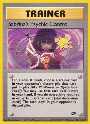 Sabrina's Psychic Control - 121/132 - Uncommon - Unlimited Edition