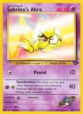 Sabrina's Abra - 93/132 - Common