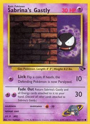 Sabrina's Gastly - 96/132 - Common - Unlimited Edition