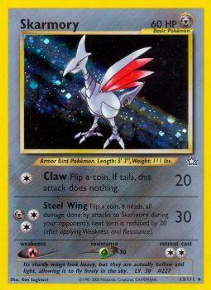 Skarmory - 13/111 - Holo Rare - Unlimited Edition