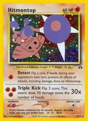 Hitmontop - 3/75 - Holo Rare - Unlimited Edition