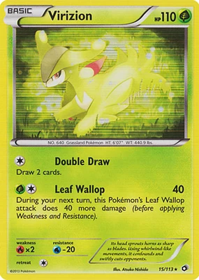 Virizion - 15/113 - Holo Rare