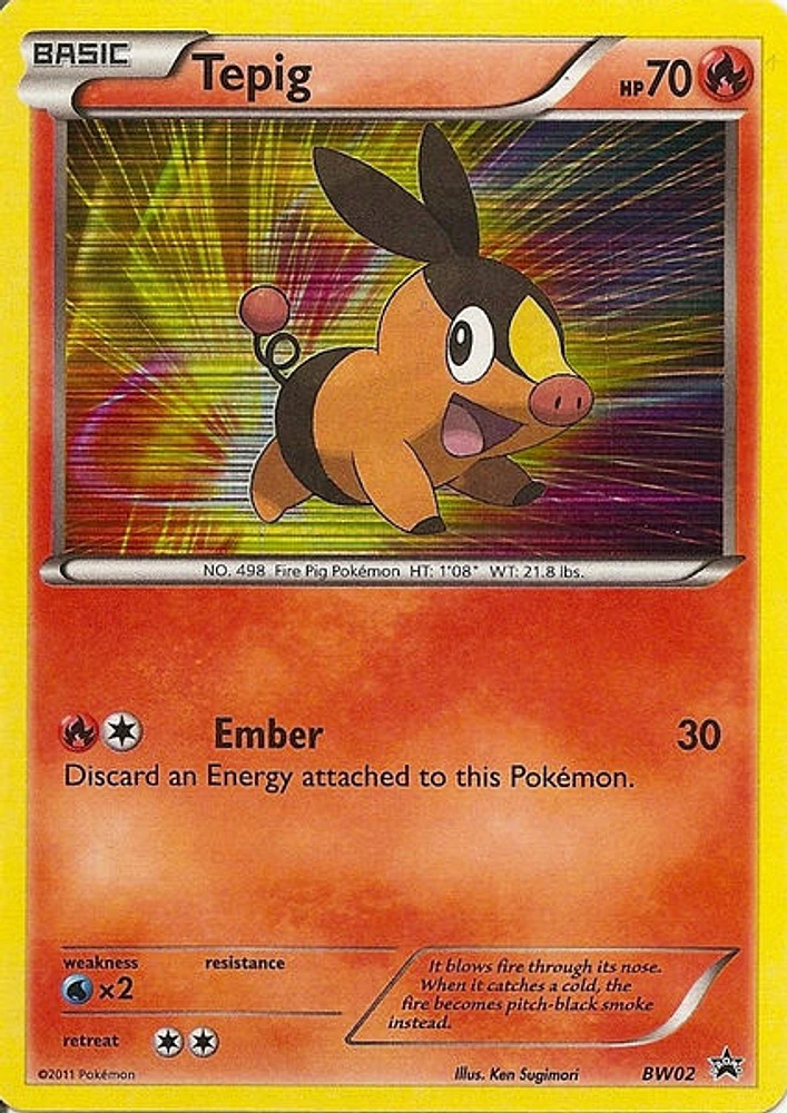 Tepig - BW02 - Promotional