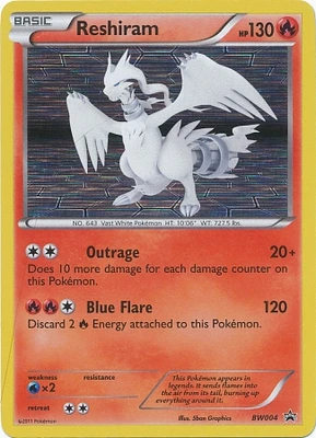 Reshiram - BW04 - Promotional