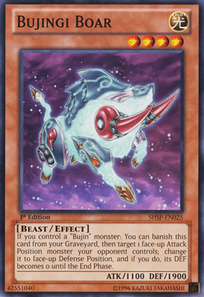 Bujingi Boar - SHSP-EN025 - Common - Unlimited Edition