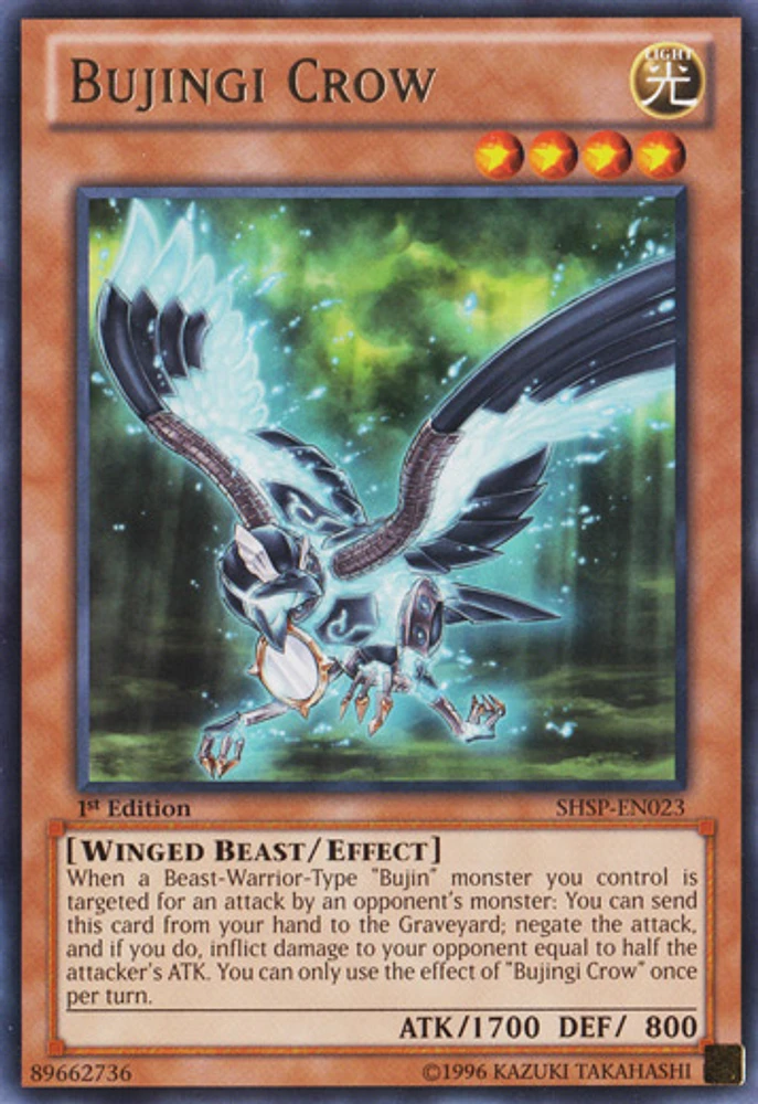 Bujingi Crow - SHSP-EN023 - Rare - Unlimited Edition