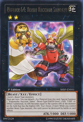 Number 64: Ronin Raccoon Sandayu - SHSP-EN051 - Rare