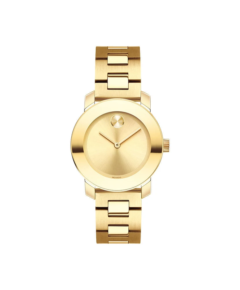 MOVADO BOLD Gold Dial 30MM Quartz 3600434