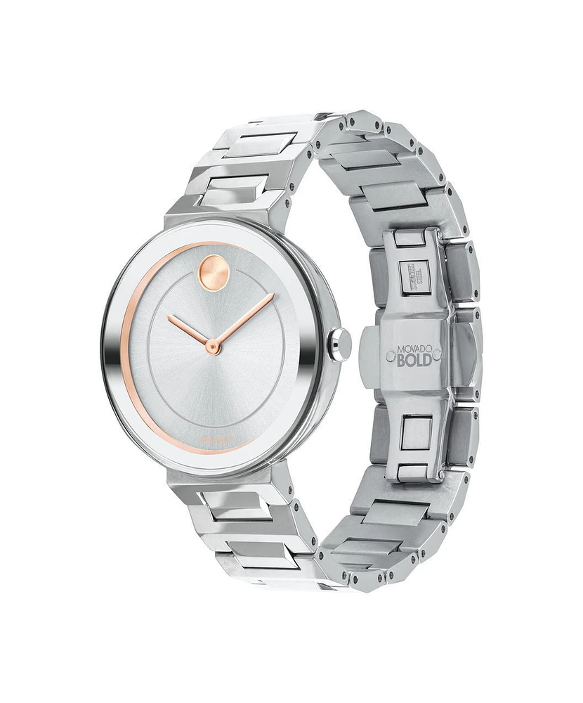 MOVADO BOLD Silver Dial 34MM Quartz