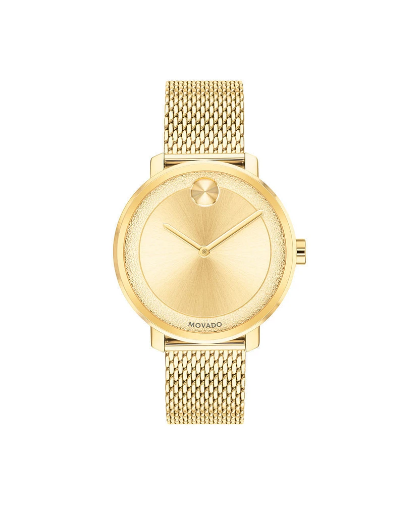 MOVADO BOLD Gold Dial 34MM Quartz 3600580