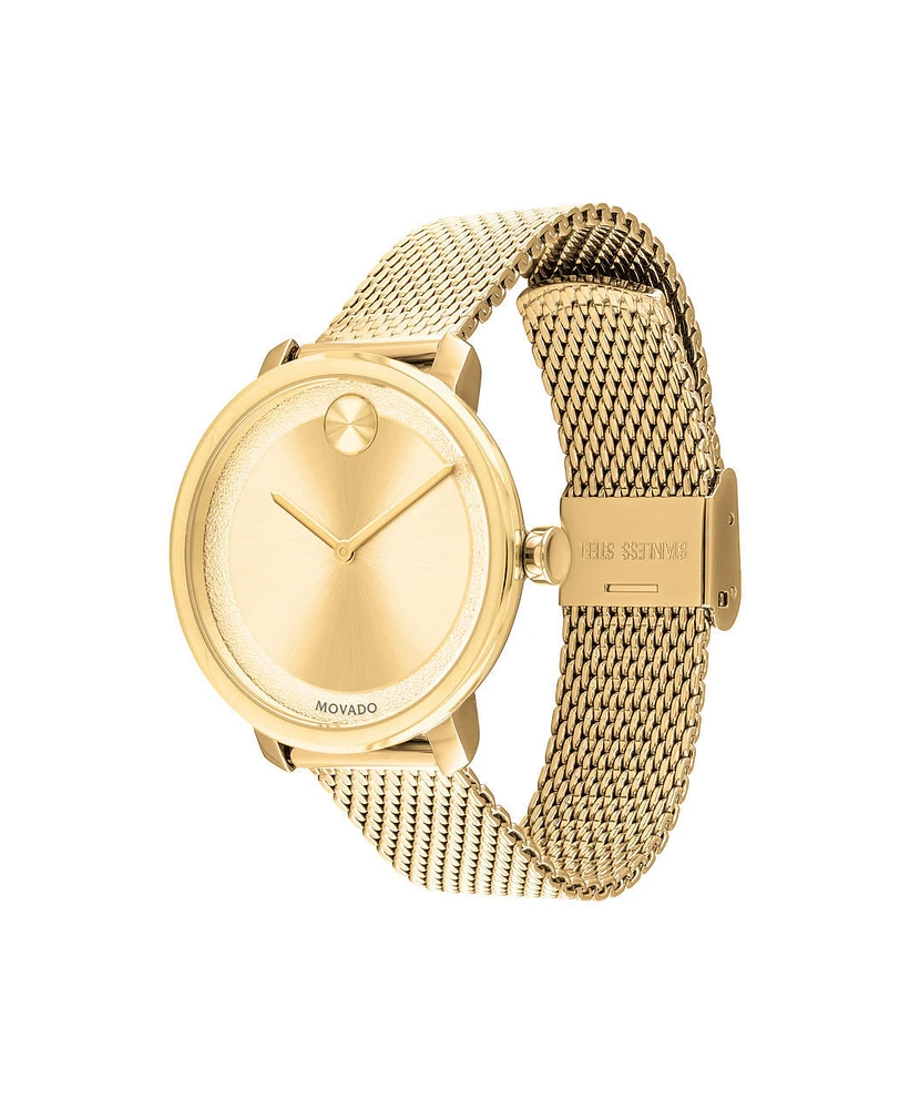 MOVADO BOLD Gold Dial 34MM Quartz 3600580